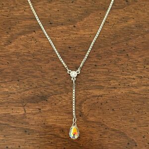 Swarovski | Crystal Y Necklace | 16” Adjustable